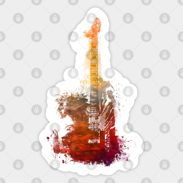 Guitar music art #guitar Sticker by JBJart